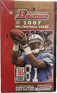 2007 Bowman Football Factory Sealed Hobby Box-24 Packs-1 Auto & 1 Relic Per Box - Bild 1 von 2