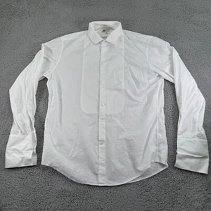 J Crew Dress Shirt Mens Extra Large White Thomas Mason Ludlow Bib Tuxedo - Picture 1 of 7
