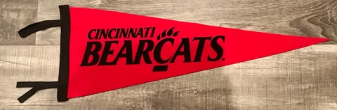 Cincinnati Bearcats Vintage Wool Felt  Pennant Cover