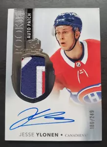 2021-22 UD The Cup Jesse Ylonen Rookie Auto 3 Color Patch 186/249 #137 Canadiens - Picture 1 of 2