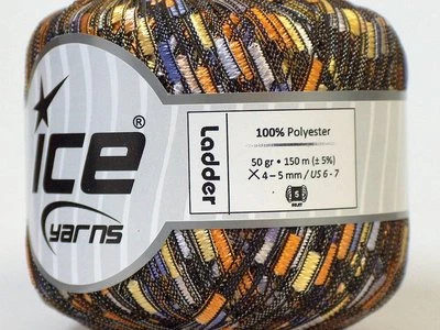 Fio de fita coneflower escada gelo lilás laranja amarelo treliça 164 jard 50 gramas 23229 - Imagem 1 de 3