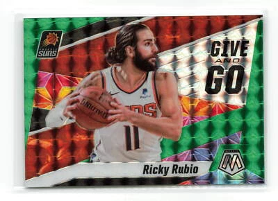 Ricky Rubio #12 2019-20 PANINI MOSAIC SUNS GIVE AND GO GREEN - Image 1 of 2