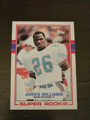 1989 Topps - Jarvis Williams #291 (RC) Miami Dolphins Centered, Sharp Corners - Image 1 of 2