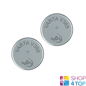 2 VARTA 389 SR54 BATTERY SILVER 1.55V COIN BUTTON CELL WATCH EXP 2026 NEW - Picture 1 of 3