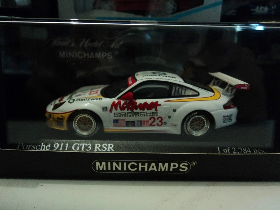Minichamps 1/43 Porsche 911 GT3 RSR #23 Class Winners Sebring 2004 - Immagine 1 di 1