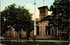 Court House White Plains NEW YORK postmarked 1909 DIVIDED BACK POSTCARD D10 - Picture 1 of 2