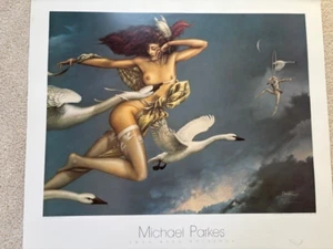 Michael Parkes NIght Flight poster 19 X 23" - Picture 1 of 4