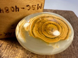 Yellow Ochre Agate Crystal Polished Sphere Egg - Picture 1 of 10