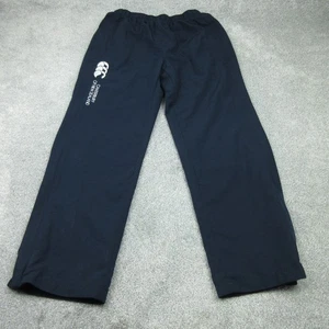 Canterbury Tracksuit Bottoms Womens 12 UK Navy Stadium Pants Wide Zip Leg 5864 - Picture 1 of 18