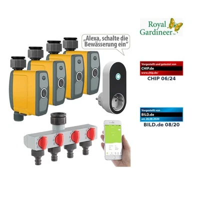 WLAN-Bewässerungscomputer, Bewässerungsventil, 4-Wege-Verteiler, App - Bild 1 von 4