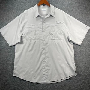 Camisa de pesca Columbia PFG para hombre XL gris omni-sombra ventilada al aire libre LEER - Imagen 1 de 13