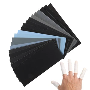 Confezione da 22 Fogli di Carta Vetrata Extra Fine - Grana da 120 a 20.000 Bagnata/Asciugata con 5 Dita C - Foto 1 di 7