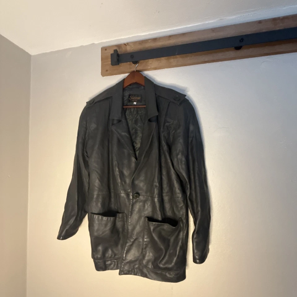 Jaqueta feminina vintage Siena 100% couro verde escuro forrada média - Imagem 1 de 4