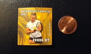 Martina Hingis Female Tennis 2001 Mocambique-Correrios Non Perforated Stamp - Bild 1 von 1