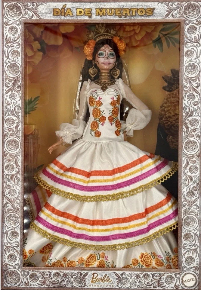 Mattel 2025 Barbie Dia De Muertos Day of the Dead Doll JBJ05