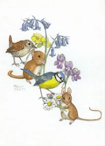 Postkarte: Molly Brett - Tiere und Blumen - Bild 1 von 1