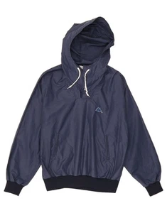 KAPPA Mens Anorak Jacket IT 48 Medium Navy Blue Polyester CR12 - Picture 1 of 3