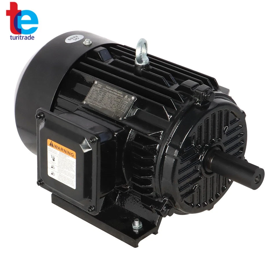 5HP Electric Motor 1800 RPM 184T Frame TEFC 230/460 Volt Severe Duty 3 Phase - Image 1 of 4