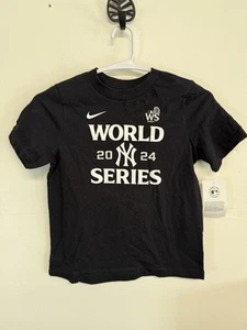 New Nike 2024 World Series Bound Boys New York Yankees Shirt size Large Black - Picture 1 of 5
