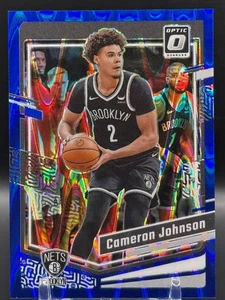 2023-24 Donruss Optic Cameron Johnson Blue Seismic Prizm /249 #166 Nets - Bild 1 von 2