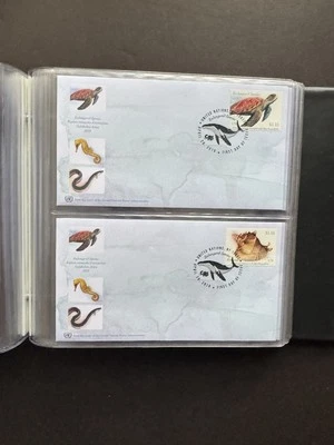 United WWF Especies en Peligro de Extinción FDC (2018) Las 3 Oficinas + 12 FDC + Juego Completo Foto 1 de 4