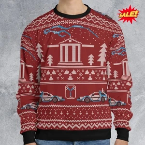Back To The Future Ugly Christmas Sweater All Size - Picture 1 of 2