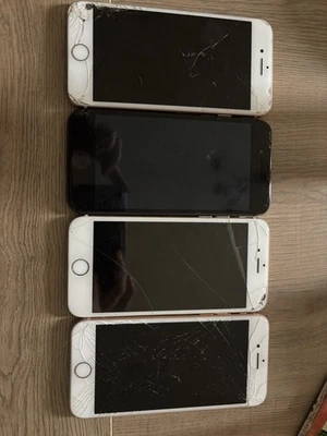  Joblot iPhones 8 X3 iPhone 7 x1 Spares Or Repairs Some Cracked Screen  - Image 1 of 4