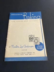 ARM HAMMER 1937 Successful Baking For Flavor And Texture Cook Book - Picture 1 of 8