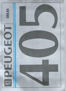 Peugeot 405  Break Prospektblatt - Bild 1 von 1