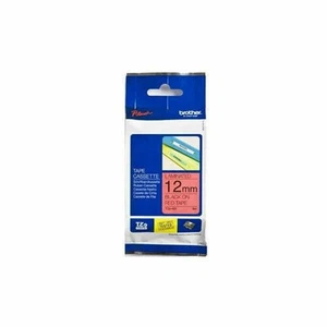 Ruban Laminé pour Etiqueteuses Brother TZE431 Rouge/Noir 12 mm 12 mm x 8 m - Afbeelding 1 van 1