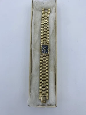 Reloj Pulsera Cuarzo Tono Oro Diamante Elgin De Colección con Caja Japón Movt LEER Foto 1 de 4