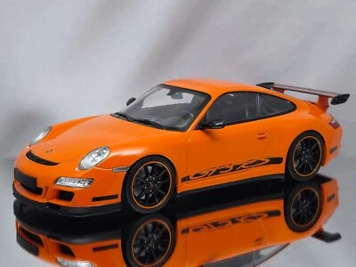 Minichamps Porsche 911 (997) GT3 RS 2007 naranja diecast modelo de coche 1:18 Foto 1 de 4