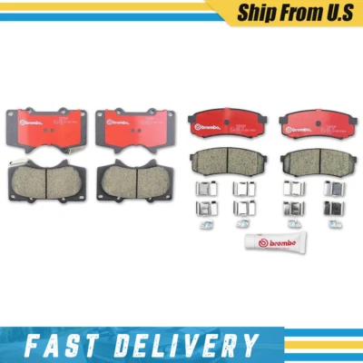 Brembo For Lexus GX460 GX470 Sequoia Front+Rear Brake Pad Sets Brake Kit OEM _XJ - Image 1 of 4