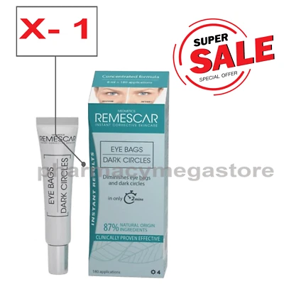 Remescar Eye Bags & Dark Circles Cream – 8ml Under Eye Treatment - Image 1 of 4