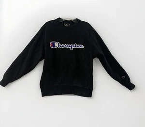 Champion Rock & Roll Hall of Fame Mens Small Black Sweatshirt Reverse Weave - Picture 1 of 8