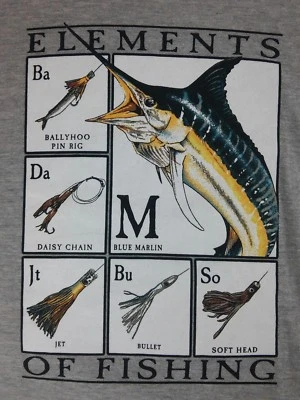 Camiseta manga corta con estampado gráfico de pesca Clear Water Outfitters talla XL Foto 1 de 4