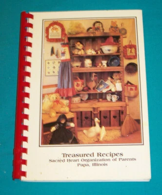 Sacred Heart School Cookbook 1991 Papa IL Illinois - Image 1 of 4