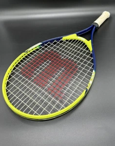 Wilson Tour 23 Titanium YOUTH Yellow & Blue Tennis Racquet Racket 3 5/8 USED!!! - Picture 1 of 8