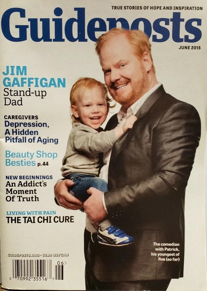 Guideposts June 2015 Jim Gaffigan Hope and Inspiration FREE SHIPPING CB - Image 1 of 1