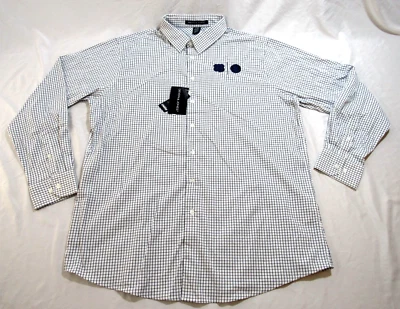 NWT Phillips 66 Racing Button Up Long Sleeve Shirt Men's Checker Stretch XL - Image 1 of 4
