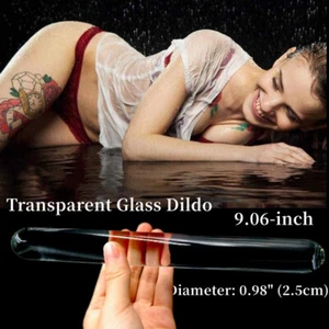 Crystal Anal Plug Glass G-Spot Dildo Masturbator Adult Sex Toys for Women Men - Picture 1 of 12