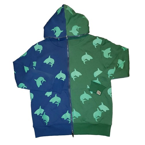 A BATHING APE (BAPE) Felpa con cappuccio spaccata squalo taglia euc small trippie redd 1400 cerniera intera maglione grafico DOP