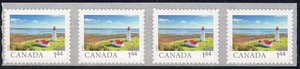 2025 Canada SC#  From Far and Wide-Strip of 4 Wavy-Lighthouse-from coil-M-NH - Picture 1 of 1
