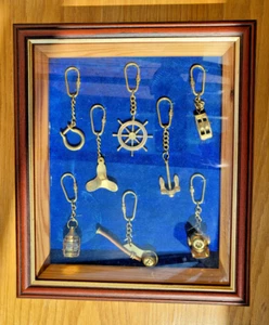 3D Boating, Sailing Nautical Theme Brass and Copper Shadow Box Man Cave Decor - Picture 1 of 12