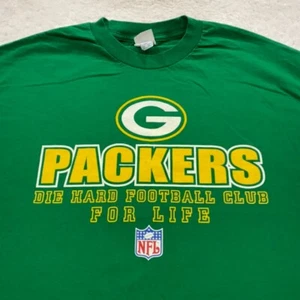vintage 2006 GREEN BAY PACKERS BRETT FAVRE #4 DIE HARD T-Shirt XL nfl football - Picture 1 of 9