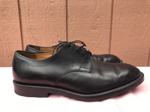 TOD’S Scarpe Oxford stringate in pelle nera Tod's usate in ottime condizioni taglia US 13