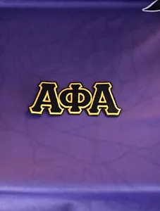 Alpha Phi Alpha Letter Iron-on Patch - Picture 1 of 4