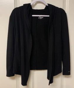 GIRLS JUSTICE Black Hoodie Jacket - Size 10 - Picture 1 of 2