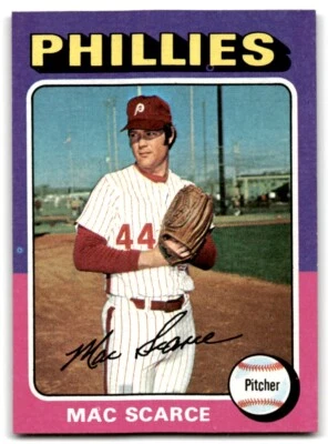 1975 Topps Mini (C) Mac Scarce Philadelphia Phillies #527 - Image 1 of 2