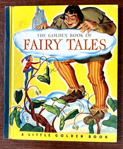FAIRY TALES ~ early vintage Little Golden Book #9 ~ Cinderella, Sleeping Beauty - Picture 1 of 8